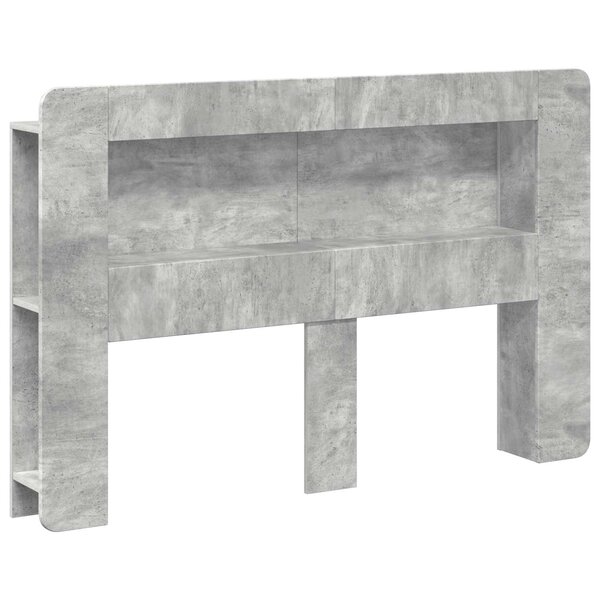 vidaXL Cabinet de Tête de Lit Gris béton Bois d’ingénierie
