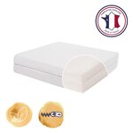 Matelas bébé pliant déhoussable en 2 parties 60 x 120 x 7 cm
