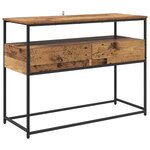 vidaXL Table console avec tiroir Bois Ancien 100 x 40 x 75 cm