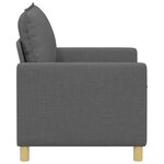 vidaXL Canapé Gris foncé 126 x 81 x 87 5 cm Tissu