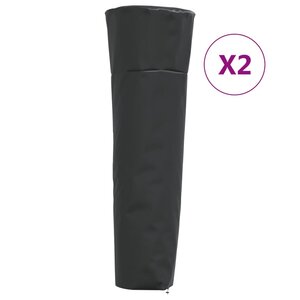 vidaXL Housses de chauffage 2 Pièces forme de pyramide tissu oxford 420D