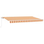 vidaXL Auvent Rétractable Multicolore 400 x 200 cm