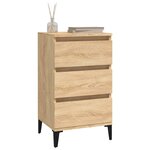 vidaXL Table de chevet chêne sonoma 40x35x70 cm bois d'ingénierie
