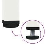 vidaXL Meuble TV blanc 135x39x43 5 cm acier laminé à froid