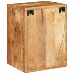 vidaXL Table de chevet Marron 35 x 33 x 48 cm Bois de mangue massif