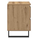vidaXL Cabinet de chevet avec tiroir Chêne artisanal 40 x 35 x 50 cm