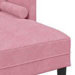 vidaXL Ensemble de Canapés Rose poussiéreux 173 x 131 x 67 cm Velours