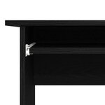 vidaXL Bureau d'angle Chêne noir 120 x 140 x 75 cm Bois d'ingénierie