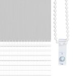 vidaXL Store zèbre gris clair largeur du tissu 125 9 cm polyester