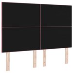 vidaXL Tête de lit Montage mural Géométrique Rose 160 cm Velours