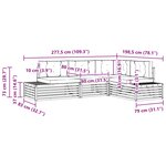 vidaXL 5 pc Ensemble de canapés d'extérieur Naturel et Beige