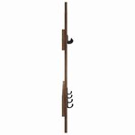 vidaXL Porte-manteau mural Chêne fumé 60 x 3 x 82 cm Bois d'ingénierie