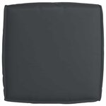 vidaXL Coussin pour assise de palette Noir 60 x 60 x 12 cm