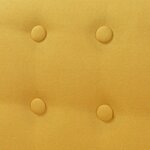 vidaXL Fauteuil jaune tissu