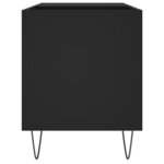 vidaXL Armoire à disques noir 85x38x48 cm bois d'ingénierie