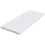 vidaXL Coussins de Matelas Blanc 80 x 200 cm