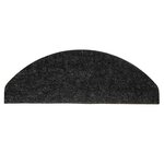 vidaXL Tapis d'escalier auto-adhésifs 10 Pièces anthracite 65x22 5x3 5 cm