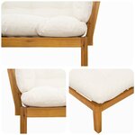 vidaXL Unité du canapé en palette de jardin 2 Pièce