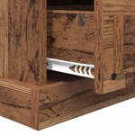 vidaXL Cabinet de chevet Bois ancien 43 x 36 x 60 cm Bois d'ingénierie