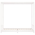 vidaXL Cadre de lit pour enfants blanc 80x200 cm bois de pin massif