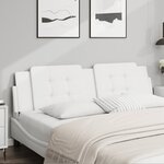 vidaXL Coussin de tête de lit Zadar blanc 183 cm similicuir