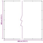 vidaXL Couverture pour plantes Transparent 4 x 4 m PVC