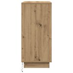Buffet vidaXL LED Chêne Artisan 71x34 5x75 cm en bois d'ingénierie