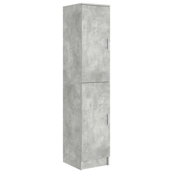 vidaXL Buffet Gris béton MDF finition effet béton Standard Portes