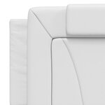 vidaXL Coussin de tête de lit Viana blanc 160 cm similicuir