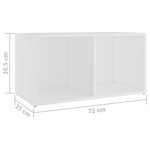 vidaXL Meubles TV 2 Pièces Blanc 72x35x36 5 cm Bois d'ingénierie