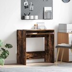 vidaXL Bureau Chêne fumé 77 5 x 43 x 79 cm Bois d'ingénierie