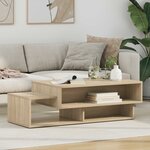 vidaXL Table basse Chêne Sonoma 105 x 50 x 32 5 cm Bois d'ingénierie