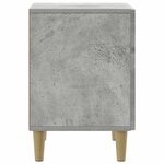 vidaXL Cabinet de chevet 2 pc Gris béton 43 x 34 5 x 50 cm