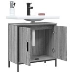 vidaXL Armoire lavabo de salle de bain sonoma gris 60x30x60 cm