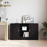 Buffet vidaXL en chêne noir 120x30 5x70 cm en bois d'ingénierie