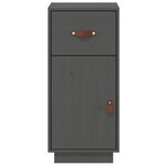 vidaXL Buffet Gris 34x40x75 cm Bois massif de pin