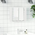 vidaXL Armoire salle de bain à miroir LED Blanc 60x12x45 cm Acrylique