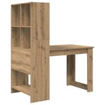 vidaXL Bureau chêne artisanal 122 x 67 x 145 cm Bois d'ingénierie