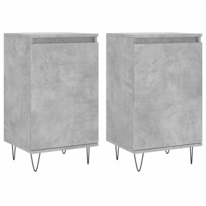 vidaXL Buffets 2 Pièces gris béton 40x35x70 cm bois d'ingénierie