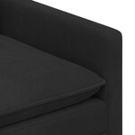 vidaXL Canapé Noir 196 x 81 x 87 5 cm Velours