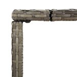 vidaXL Ensemble de bar de jardin 5 Pièces gris résine tressée