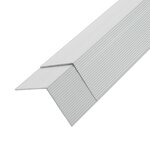 vidaXL Cornière de terrasse 5 Pièces Aluminium 170 cm Argenté