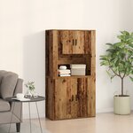 vidaXL Buffet en bois ancien 80x33x150 cm en bois reconstitué