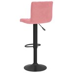 vidaXL Tabourets de bar lot de 2 rose velours