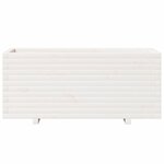 vidaXL Jardinière blanc 110x40x49 5 cm bois de pin massif