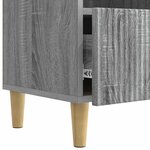 vidaXL Meuble TV 102 x 34 5 x 50 cm Sonoma gris Bois d'ingénierie