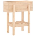 vidaXL Jardinière 62x30x69 cm bois massif de pin