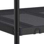 VidaXL Lit superposé sans matelas noir 100x190 cm acier