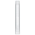 vidaXL Panier de gabions arqué 200x30x200/220 cm Fer galvanisé