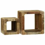 vidaXL Unité TV 36x36x30 cm en bois massif de manguier